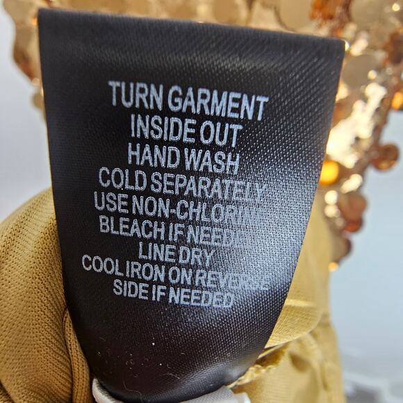 Torrid Sophie Sequin Swing Cami Gold Sequin Holiday Party Glam Yacht Gala Sz 5X - Picture 8 of 10